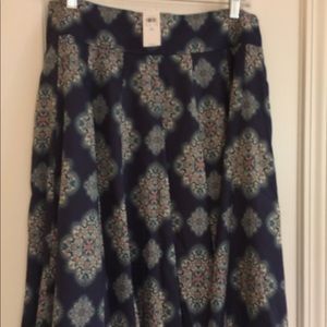 Navy Knee length skirt